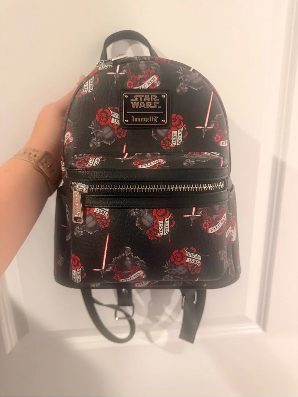 Loungefly Star Wars Mini Backpack in Black with Red Accents